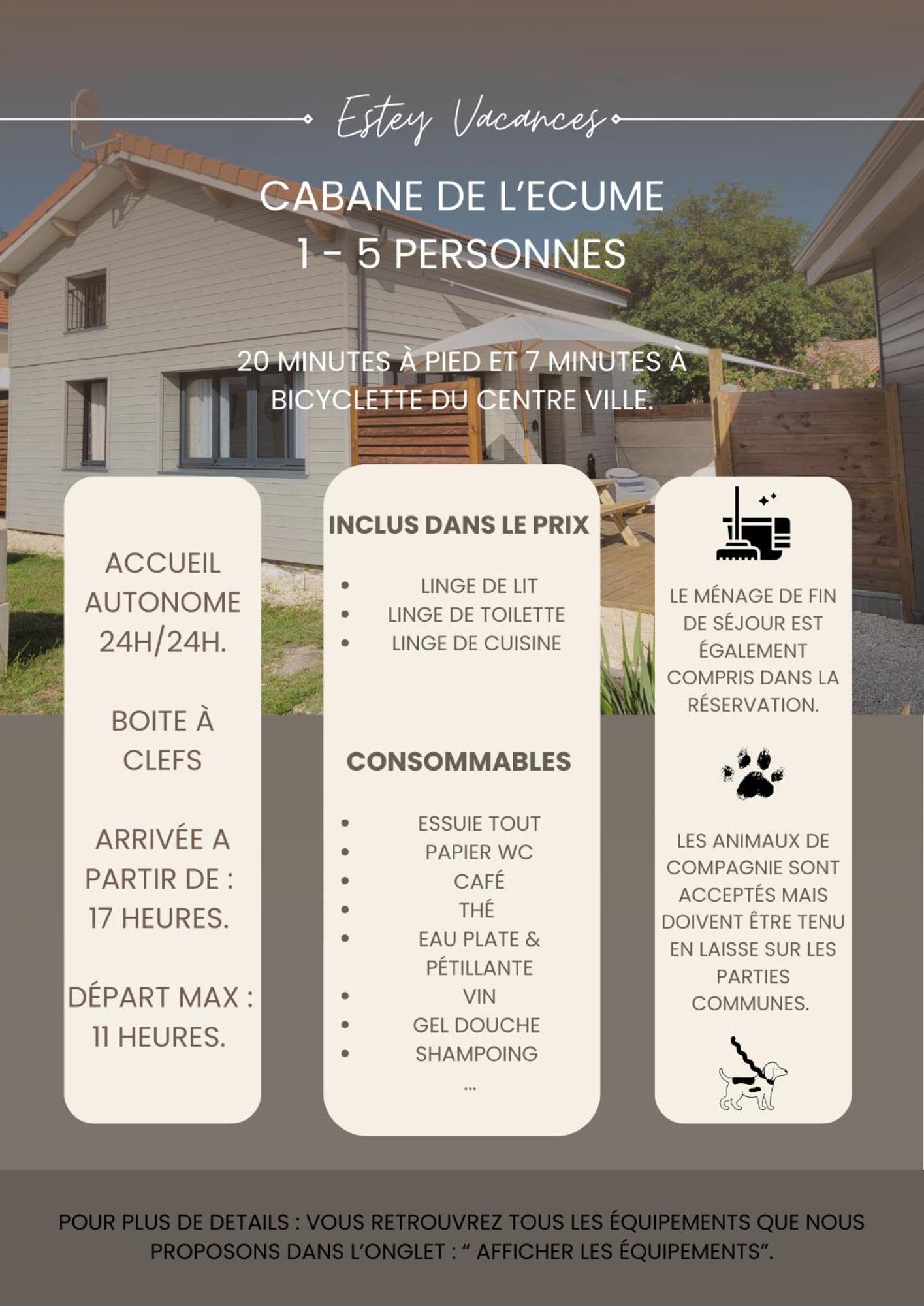 Les Cabanes De L'Airial Ecume Andernos-les-Bains Buitenkant foto
